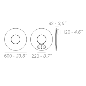 Iris Wall 60 Technical Drawing